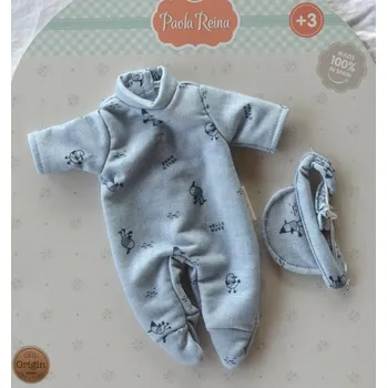 Doplněk pro panenku Obleček pro miminko Andy od Paola Reina - 57156 (Velikost 27 cm - Andy Primavera)