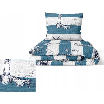 Povlečení KREPOVÉ POVLEČENÍ 160x200cm + 2x70x80cm POLSKÝ VÝROBEK BIELAWA - NÁMOŘNICKÉ