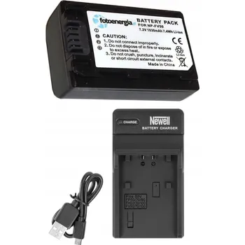 SADA: Nabíječka + baterie pro Sony NP-FV30 NP-FV50 NP-FV70 FV100 FDR-AX53
