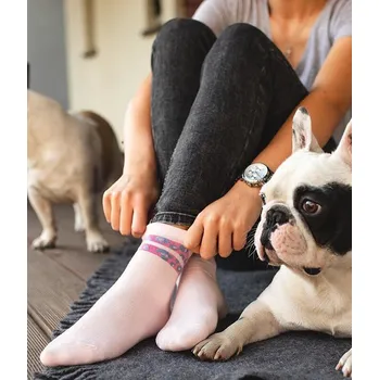 Dámské ponožky Dámské vzorované ponožky Steven - pohodlí a styl, tmavě modrá 35-37 i384_42732474