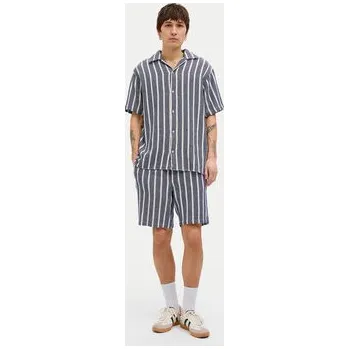 Oblečení a móda Jack & Jones Šortky z materiálu Jaiden 12274413 Modrá Relaxed Fit S