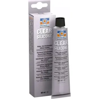 stavební silikon PERMATEX Clear Silicone - Silikon pro vysoké teploty 80ml