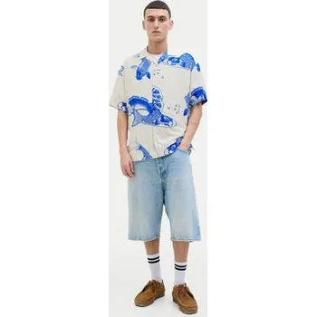 Pánská košile Jack & Jones Košile Jeff 12268465 Modrá Relaxed Fit XL