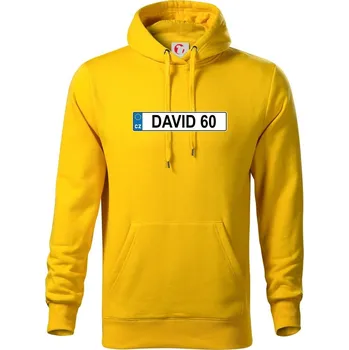 Pánská mikina SPZ David 60 - Mikina pánská Cape s kapucí - 4XL ( Žlutá )