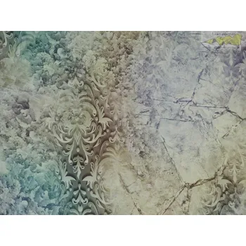 barevná hedvábná šatovka 2614 žakárový vzor