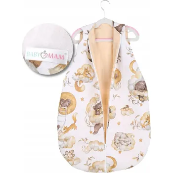 Zavinovačka MUŠELÍNOVÝ SPACÍ PYTEL PRO MIMINKA S NASTAVITELNOU DÉLKOU MUŠELÍN LIGHT BABYMAM