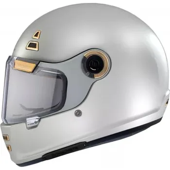 Helma na motorku MT Helmets Jarama Solid A0 bílá lesklá L - 59-60 cm + DÁREK + Doprava ZDARMA