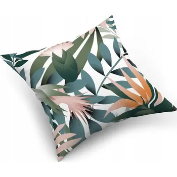 Povlak na dekorativní polštářek Povlak na polštářek "jasiek" 40x40 cm, 100% Bavlna Džungle lososová