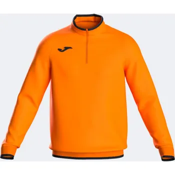 Pánská mikina JOMA COMBI PREMIUM MIKINA 1/2 ZIP DĚTSKÁ - Oranžová, Černá - velikost 3XS