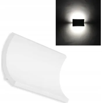 Venkovní osvětlení Venkovní nástěnné svítidlo Telefunken bílé s integrovaným LED zdrojem 12 W