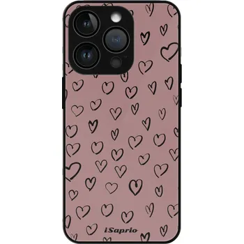 Lesklé pouzdro Exclusive iSaprio - Heart Dark - iPhone 15 Pro