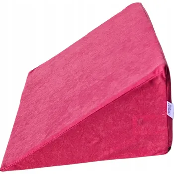 Polštář Polštář klín 35x45x20 cm – pro ležení, čtení a podporu nohou Růžový