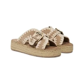 Dámské mokasíny Mou Espadrilky Jute sandal MU.SW641003A Růžová 38