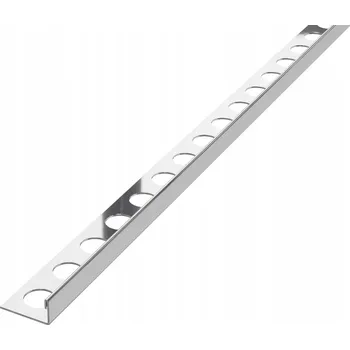 ukončovací lišta LIŠTA UKONČOVACÍ LÍCOVÁ J STŘÍBRNÝ LESK 8,5mm x 270cm