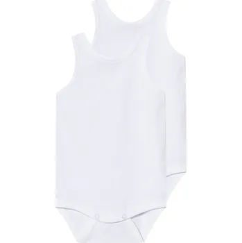 Kojenecký body lupilu® Dětské body, 2 kusy (bílá, 62/68)