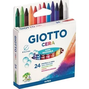 Set školních potřeb Kredki woskowe Cera 24 kolory GIOTTO