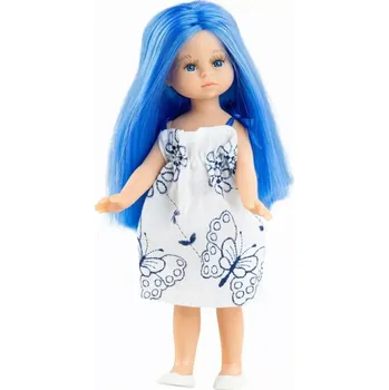 Panenka Realistická panenka Valeria s modrými vlasy od f. Paola Reina ze Španělska (Las Miniamigas)