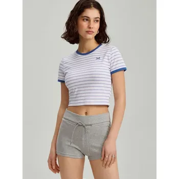 Dámské tričko Zkrácené tričko - S - House - růžový - 083FW-30X