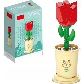 ostatní stavebnice STAVEBNICE LOGO CREATOR KVĚTINA V KVĚTINÁČI KVĚTINY STROMEK 3D PUZZLE RÓŻA 32