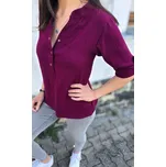 Kulišárny Dámská mušelínová polokošile WINE VELIKOST: 40-42