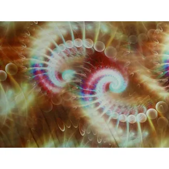 hnědé hedvábí 2606 vzor bubliny