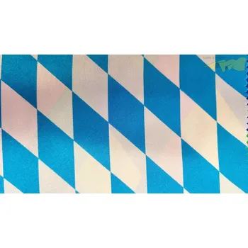 bílý satén modré kosočtverce