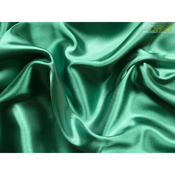 saténová podšívka zelená