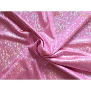 látka s hologramem fuchsia