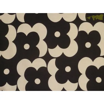 černá hedvábná šatovka 3217 béžový vzor