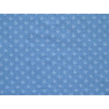 modrý popelín 2819 se vzorečkem