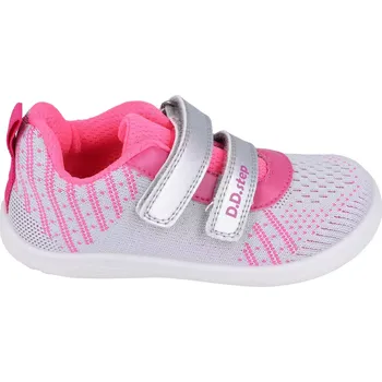 Dívčí tenisky DDstep F093 tenisky knit - světle šedé 33