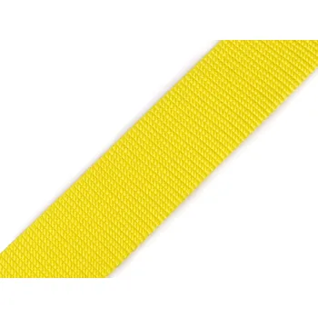 Popruh polypropylenový šíře 38 mm tloušťka 2 mm, barva 5 žlutá