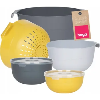 SADA KUCHYŇSKÝCH MISEK S VÍKY NÁDOBÍ MISKY CEDNÍK SÍTO 7 ks