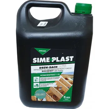 Vrták Impregnace na dřevo krovů SIMEPLAST 5L Zelený kontrolní pigment