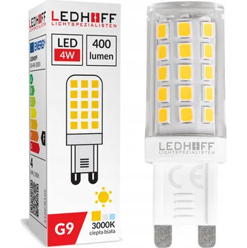 Žárovka LED žárovka G9 4W = 40W 400lm 3000K SMD teplá barva do lustru, lampy