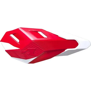 Řídítka RACETECH (RTECH) kryty páček HP3 barva červená bílá (se 2 typy držáků na řidítka a rukojeti) (RACETECH (RTECH) kryty páček HP3 barva červená bílá (se 2 typy držáků na řidítka a rukojeti))