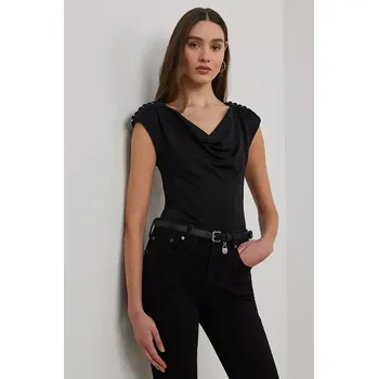 Dámská halenka Halenka Lauren Ralph Lauren dámská, tmavomodrá barva, hladká, 200889317 99X, vel. S