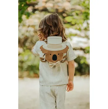 Městský batoh Dětský kožený batoh Donsje Stelloux Backpack Bride 5521202 hnědá 84X, vel. ONE SIZE