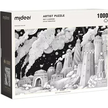 Puzzle Umělecké puzzle Mideer Proudící mrakodrapy 1000 dílků více barev MD3221 vícebarevná MLC