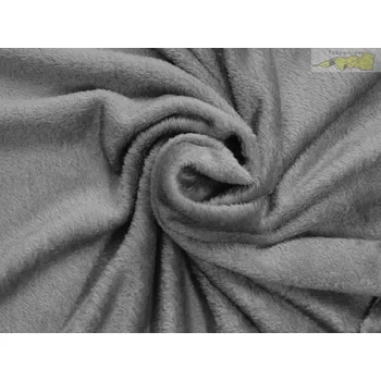 flanel fleece šedý