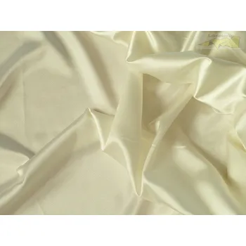 satén strečový 301 slonová kost