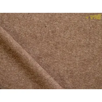 Příze kabátovka vařená vlna hnědá
