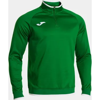 Pánská mikina JOMA COMBI PREMIUM MIKINA 1/2 ZIP DĚTSKÁ - Zelená, Bílá - velikost 2XS