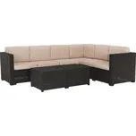 Max-i Zahradní 3-dílný ratanový set, hnědá/béžová, RODEN