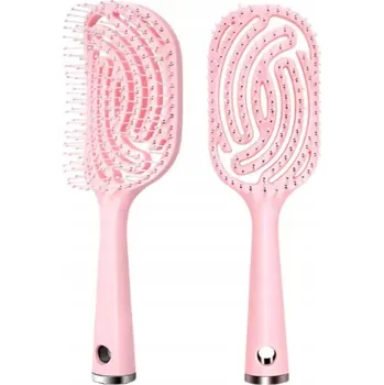 kartáč na vlasy Měkký kartáč na rozčesávání a sušení vlasů [RŮŽOVÁ BARVA]