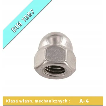 Matice Šroubovací matice s kloboučkem M8-A4 DIN 1587 - 1 ks