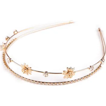 Čelenka Štrasová čelenka do vlasů dvojitá