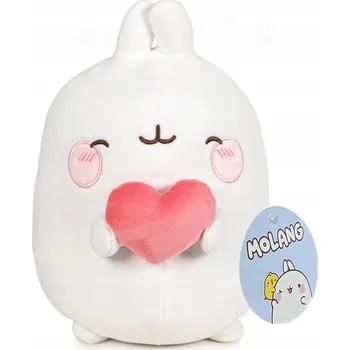 plyšák MOLANG PLYŠOVÁ HRAČKA KRÁLÍČEK 17 CM ORIGINÁLNÍ PLYŠÁK SE SRDÍČKEM NA VALENTÝNA