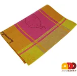 Kuchyňská utěrka s nápisem barevná 70 x 50 cm (Kuchyňská utěrka růžovooranžovožlutá)