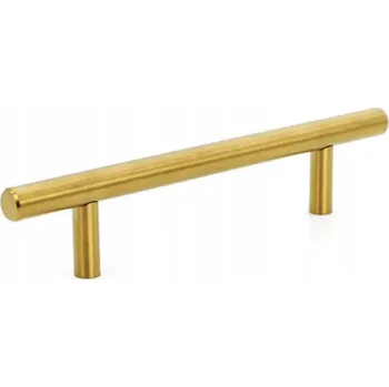 Nábytkové kování Nábytková úchytka reling ocelový ZLATÁ ÚCHYTKA NA NÁBYTEK NA SKŘÍŇKU 96mm/150mm